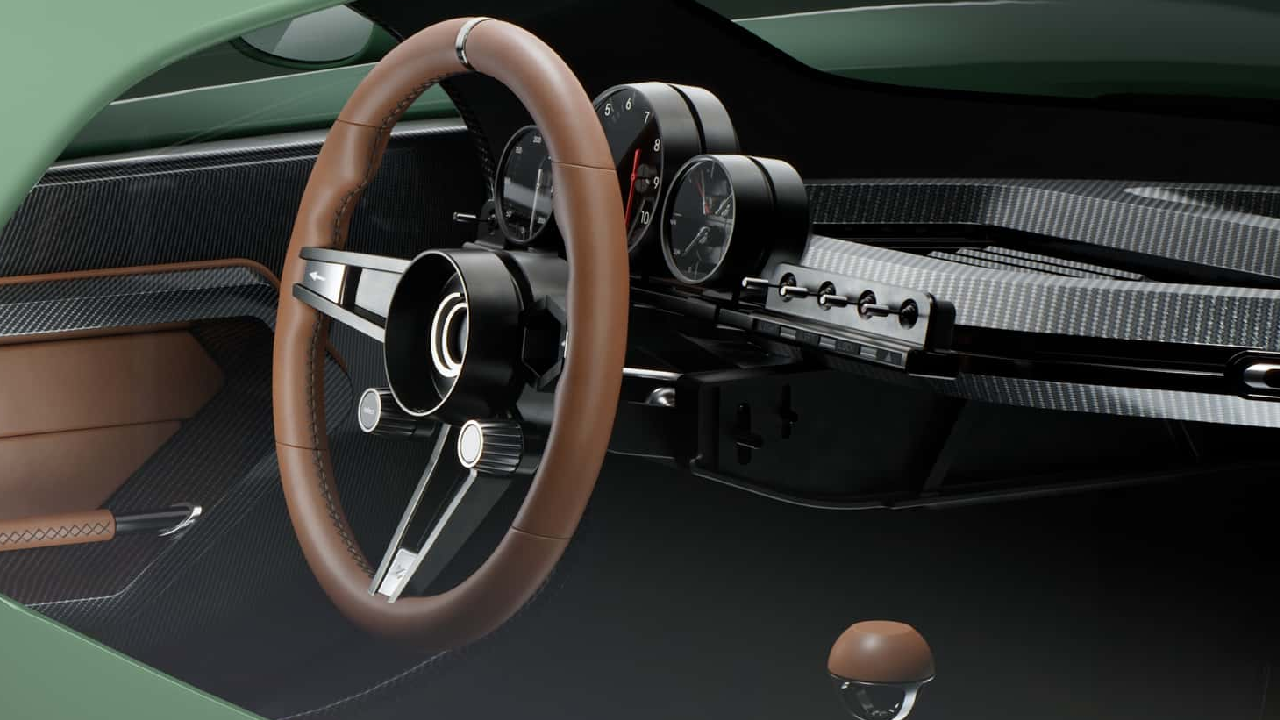 Capricorn Zagato 01 tiene un interior centrado en el conductor.