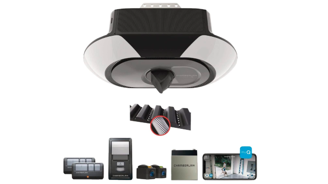 El abridor de puerta de garaje de Chamberlain es uno de los más modernos del mercado.