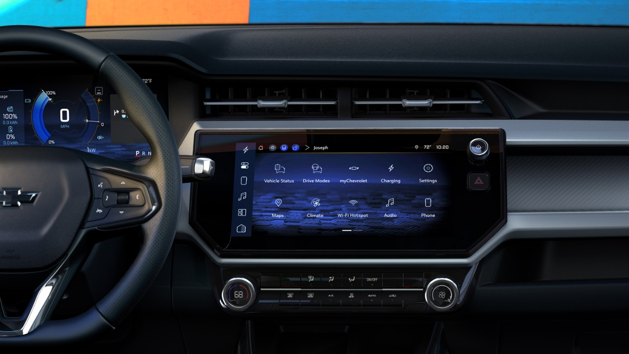 Chevrolet Bolt 2027 cuenta con un sistema avanzado de infoentretenimiento.