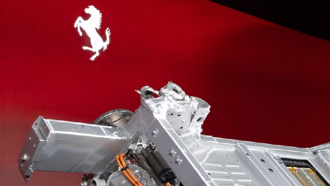 Ferrari Elettrica tiene las primeras imágenes del chasis.