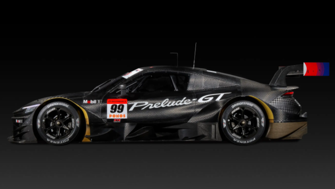 Honda Prelude GT500 incorpora elementos de fibra de carbono.