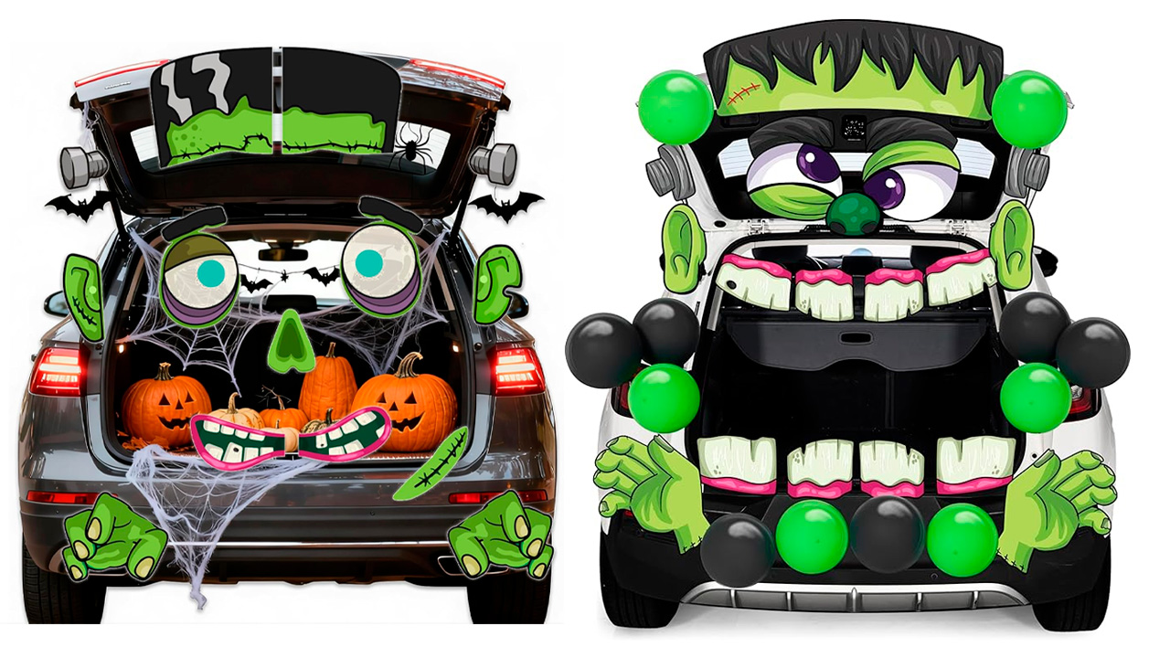 Los kits de decoración de Halloween son los más populares para autos.