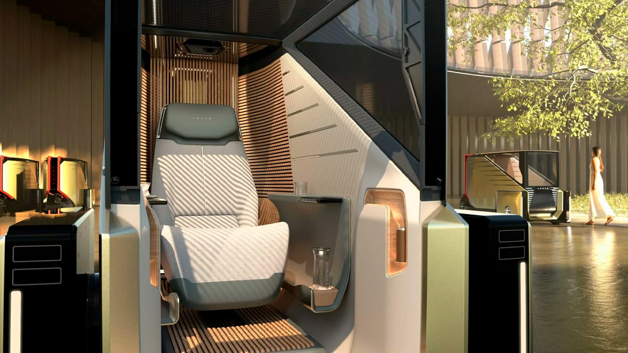 Lexus LS micro concept es un monoauto para conducción autónoma.