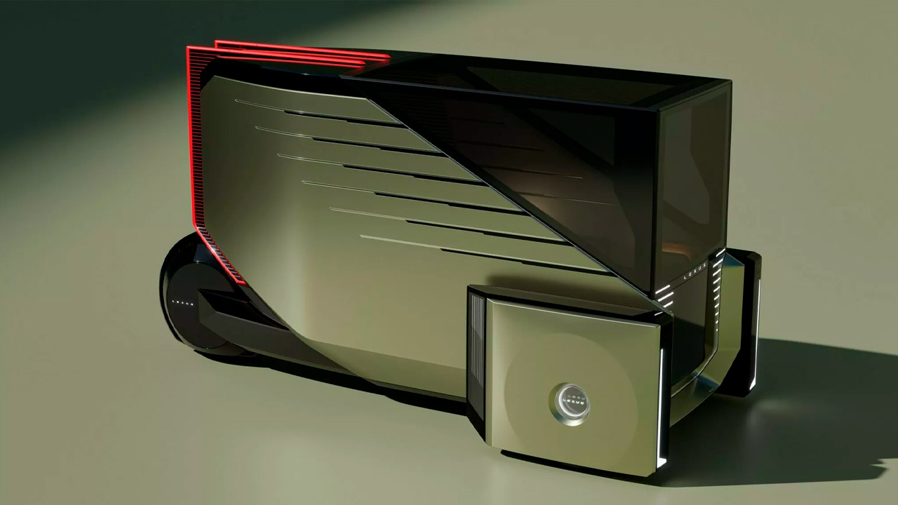 Lexus LS micro concept es un vehículo para una persona con conducción autónoma.