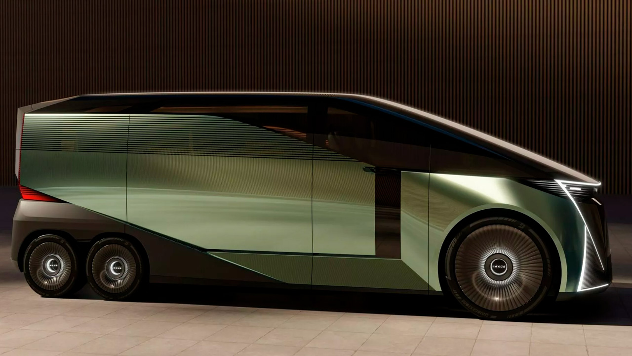 Lexus Minivan LS Concept tiene un diseño parecido la modelo actual con toques futuristas.