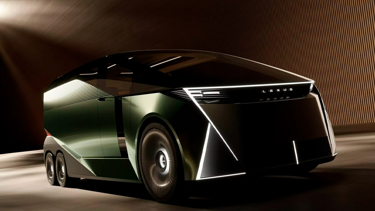 Lexus Minivan LS Concept presenta un eje con cuatro ruedas.