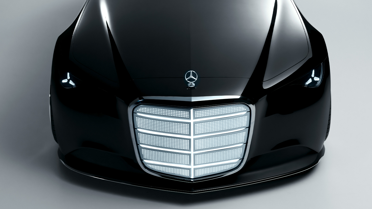Mercedes-Benz Vision Iconic tiene una presencia robusta.