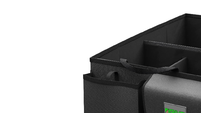 Organizador de baúl Drive Auto Products es ideal para guardar objetos pequeños.