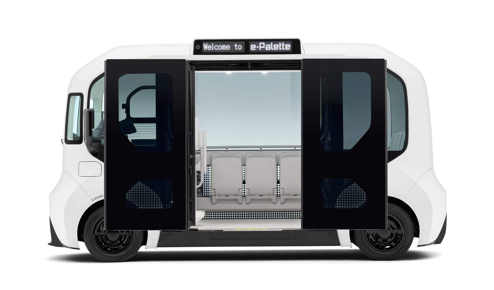 Toyota e-Palette es el vehículo multiuso del futuro.