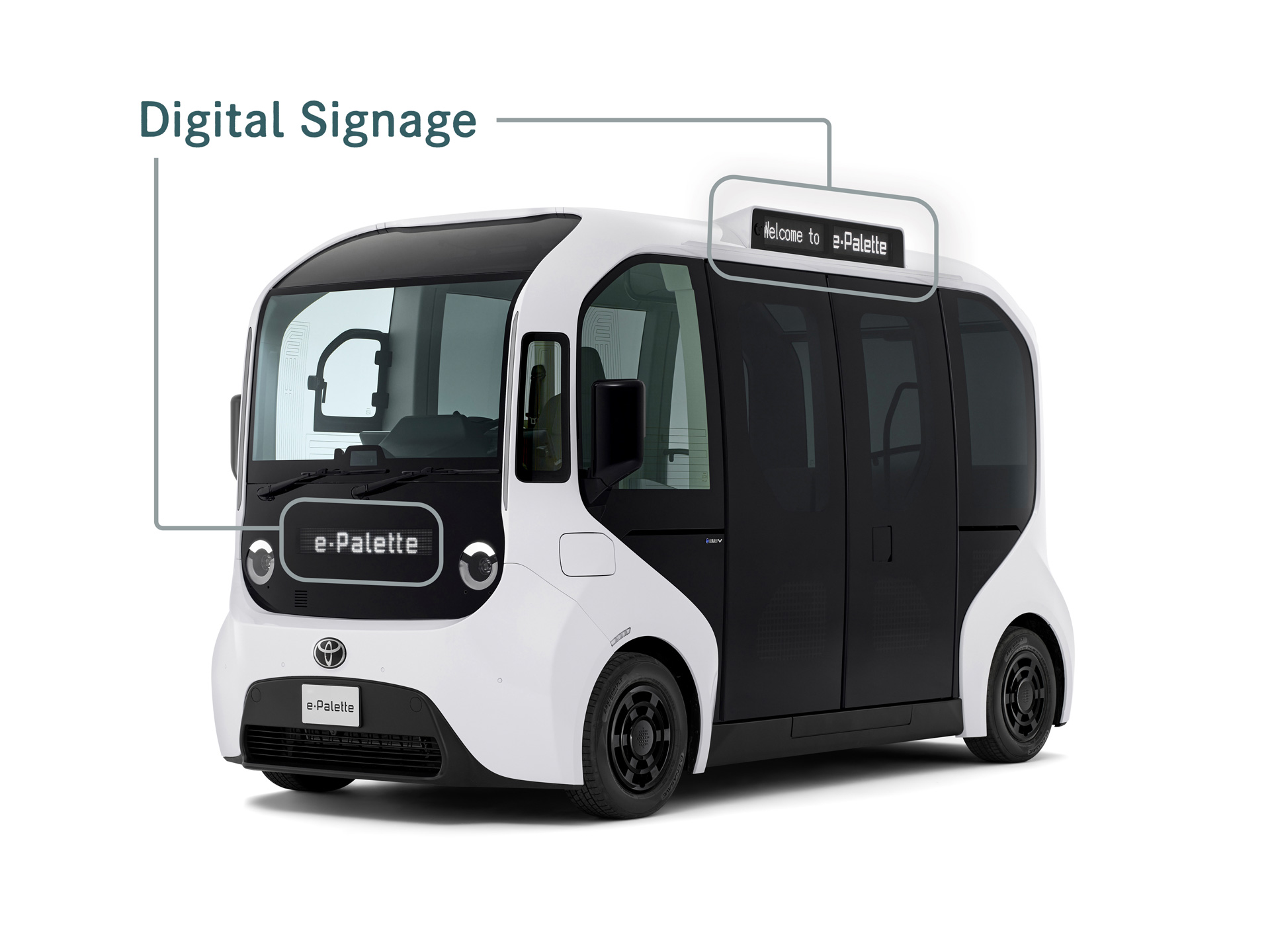 Toyota e-Palette tiene una potencia de 200 caballos de fuerza.