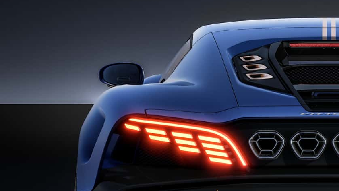 Vittori Turbio tiene un diseño trasero único y recargado.