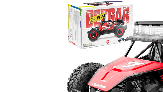 Auto RC Bezgar TB141 tiene buenas capacidades todoterreno.