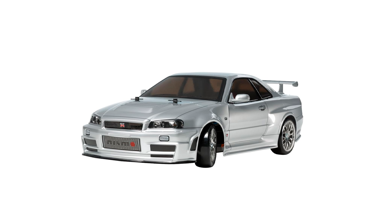Auto RC Tamiya RC Nismo R34 GT-R Z-Tune tiene buena capacidad para drifting.