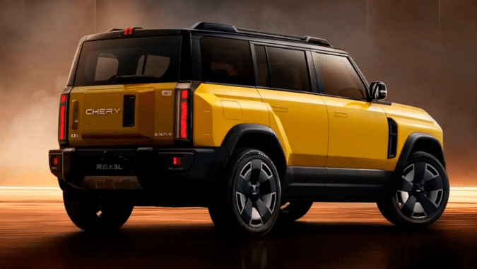 Chery Fulwin X3L 2026 está inspirada en la Land Rover Sport.