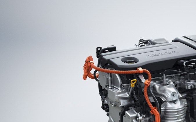 Tren motriz híbrido actual en el Honda Civic 2025.