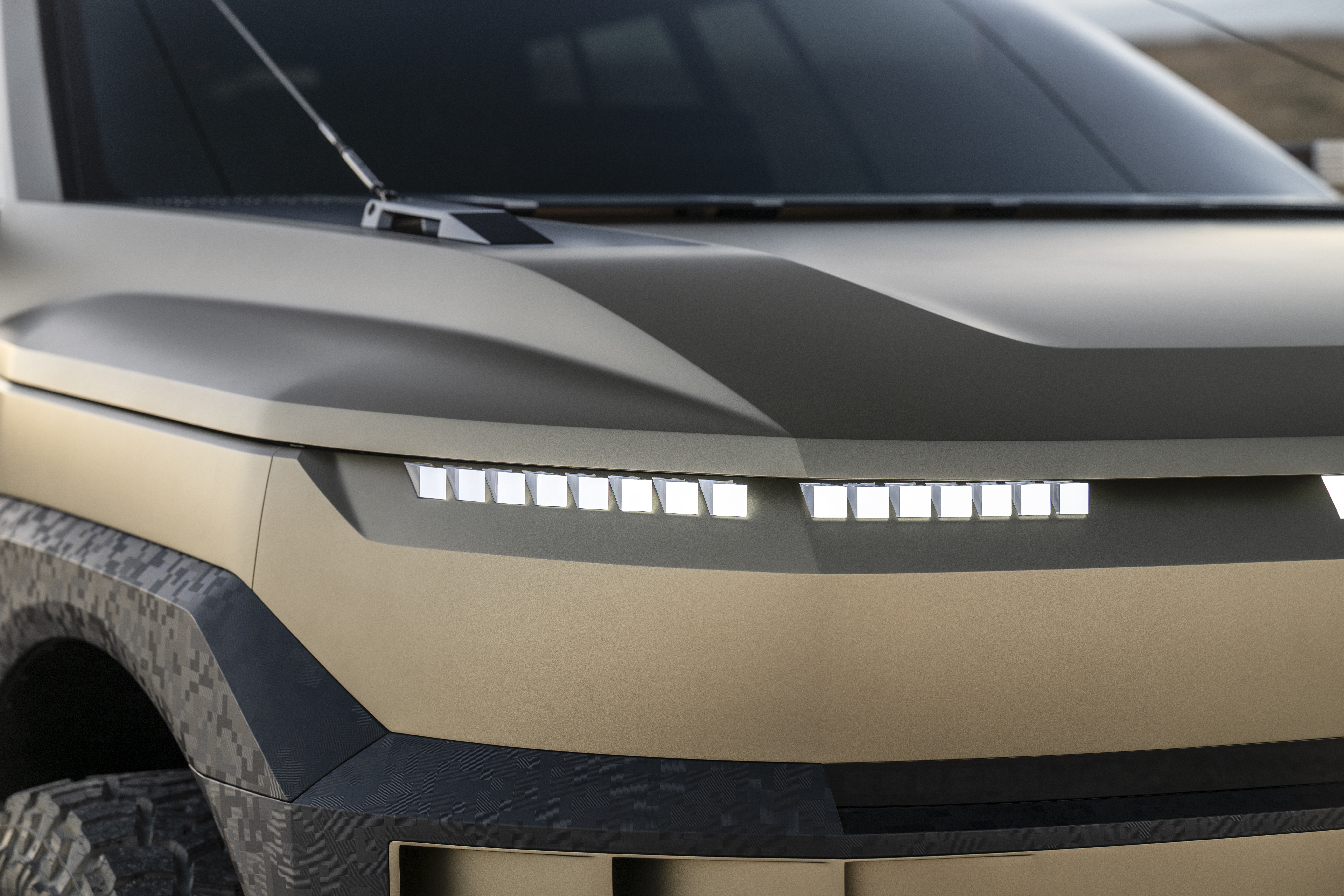 Hyundai Crater Concept tiene luces estilo pixel.