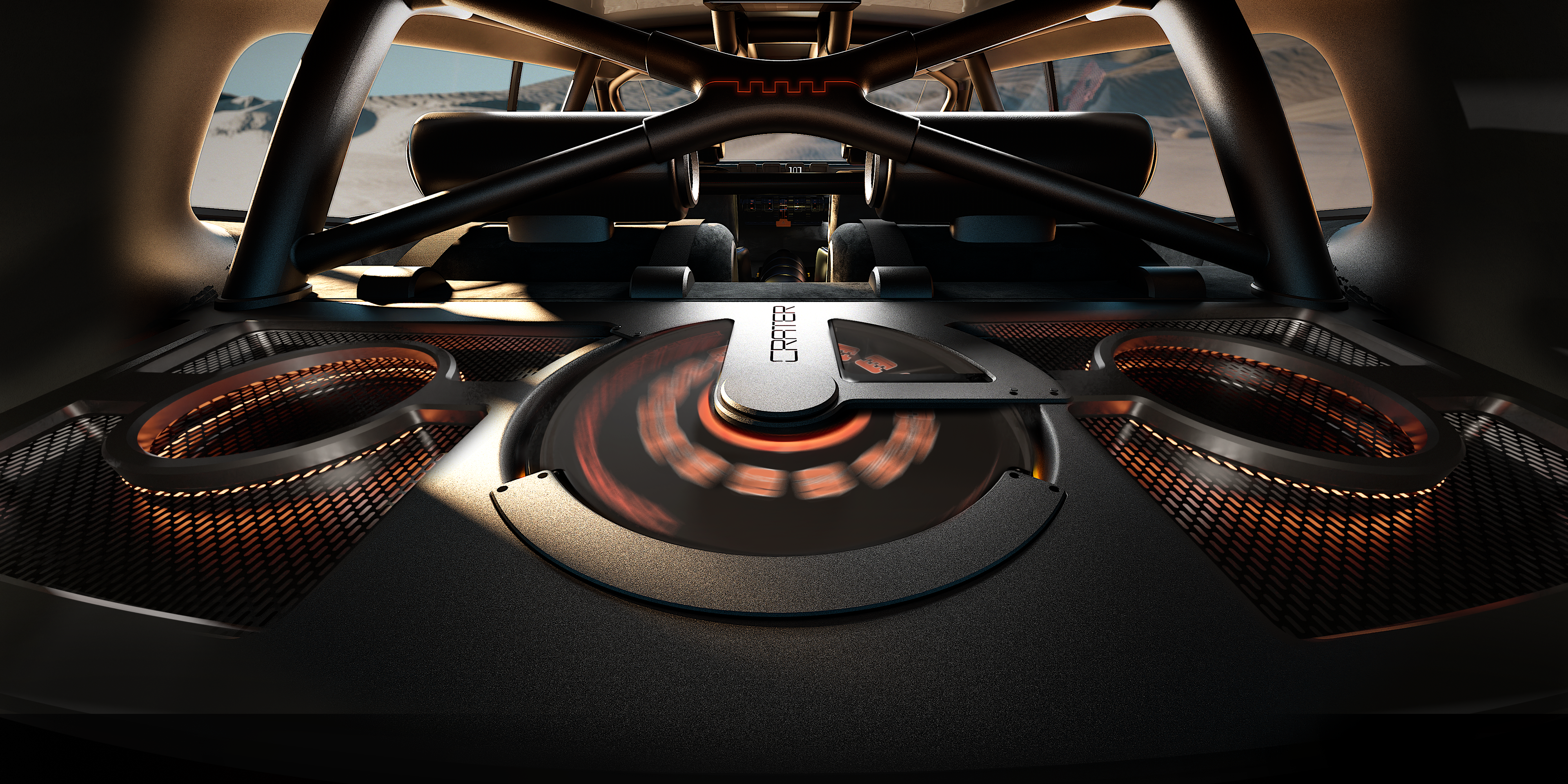 Hyundai Crater Concept tiene una jaula antivuelco.