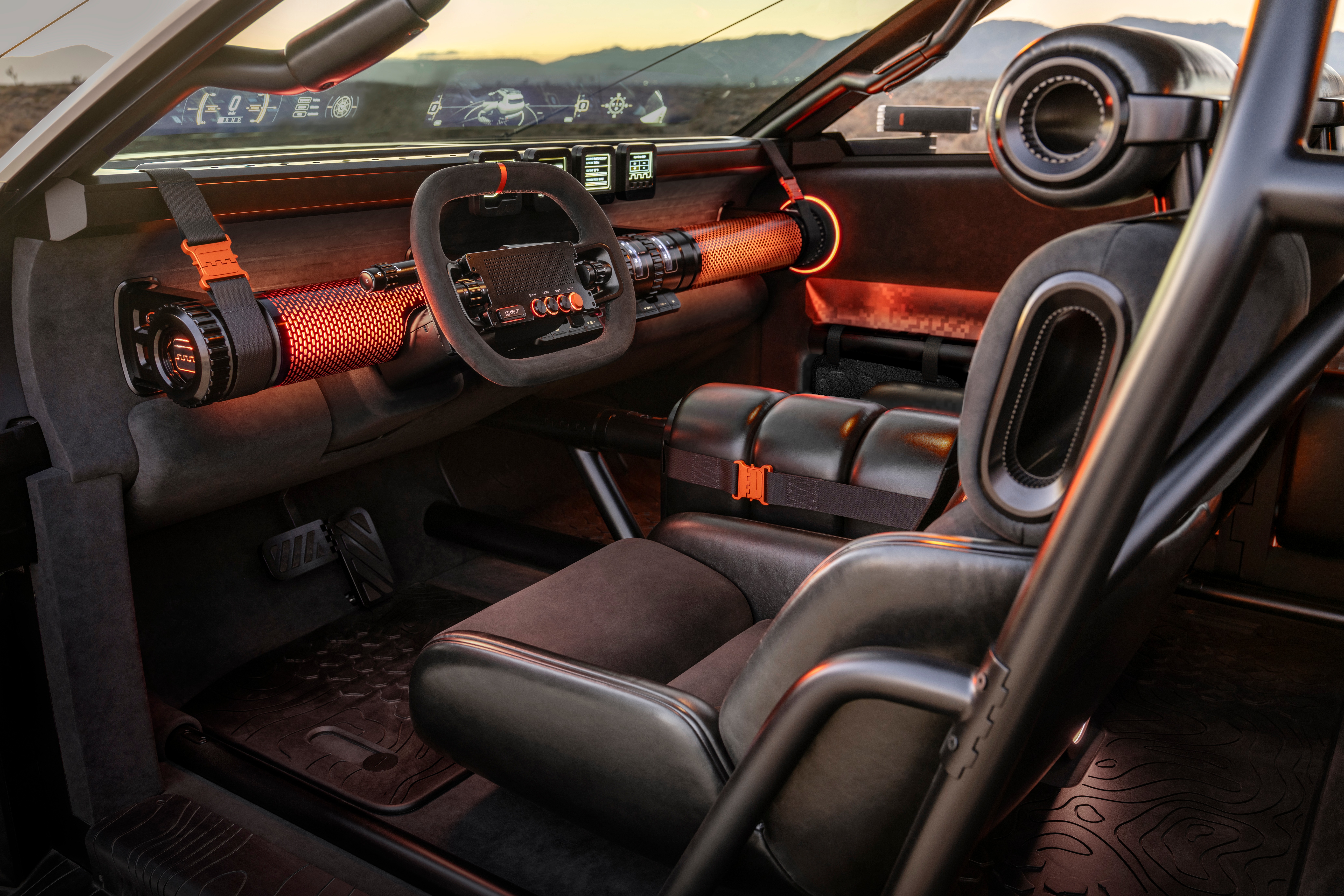 Hyundai Crater Concept tiene un interior minimalista.