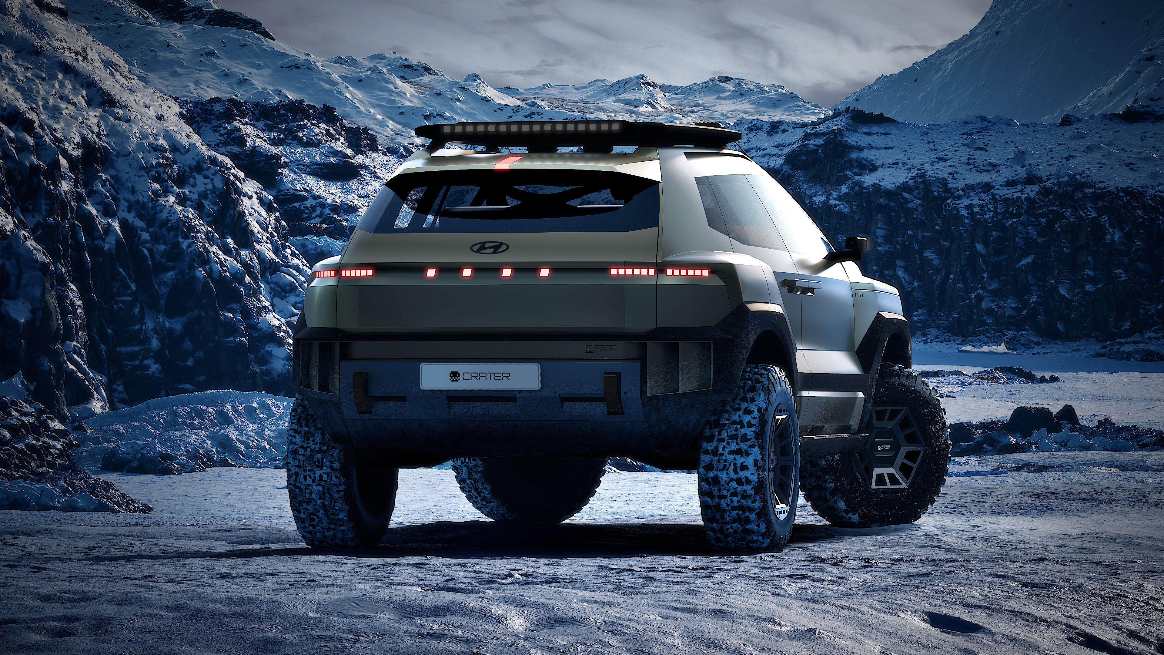 Hyundai Crater Concept tiene un diseño futurista.