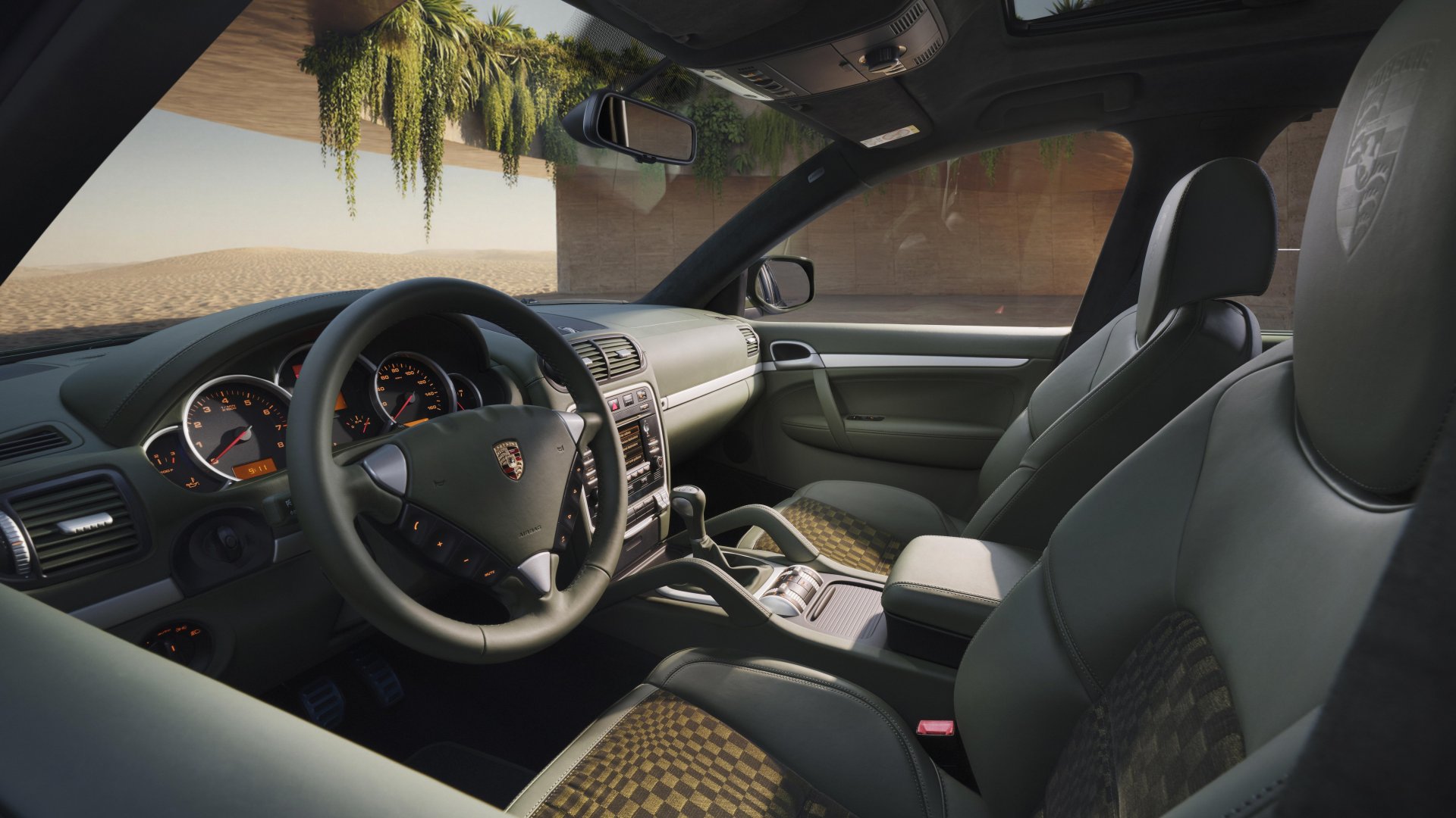 Porsche Cayenne GTS 2009 por Sonderwunsch tiene un interior más estético.