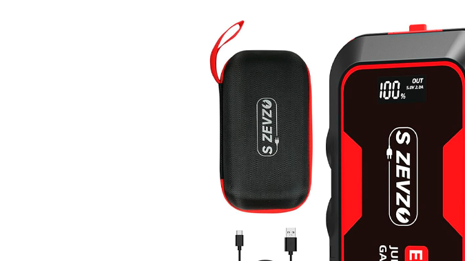 Arrancador de batería para auto Zevzo ET03 de 4000 A tiene una buena durabilidad.