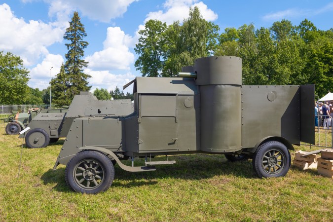 Austin Motor Company fabricó un vehículo militar para el ejército ruso.