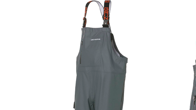 Overol o braga de trabajo Grundens son ideales para repeler líquidos.