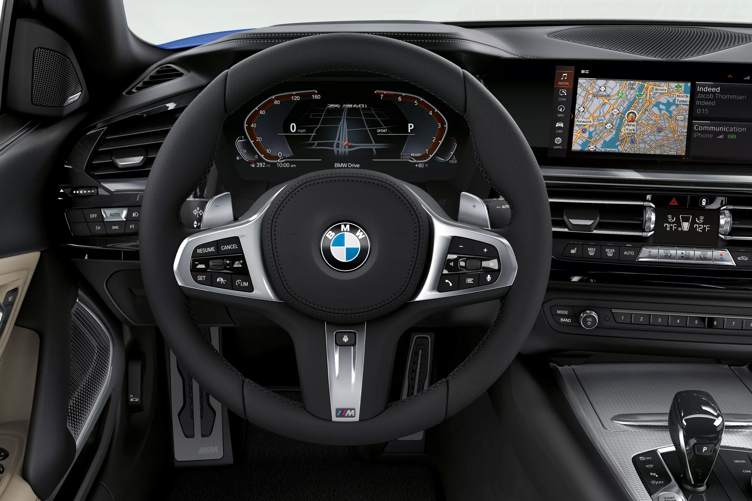 Vista Interior del BMW Z4 M40i.