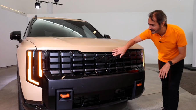 Kia Telluride 2027 tiene una parrilla renovada.