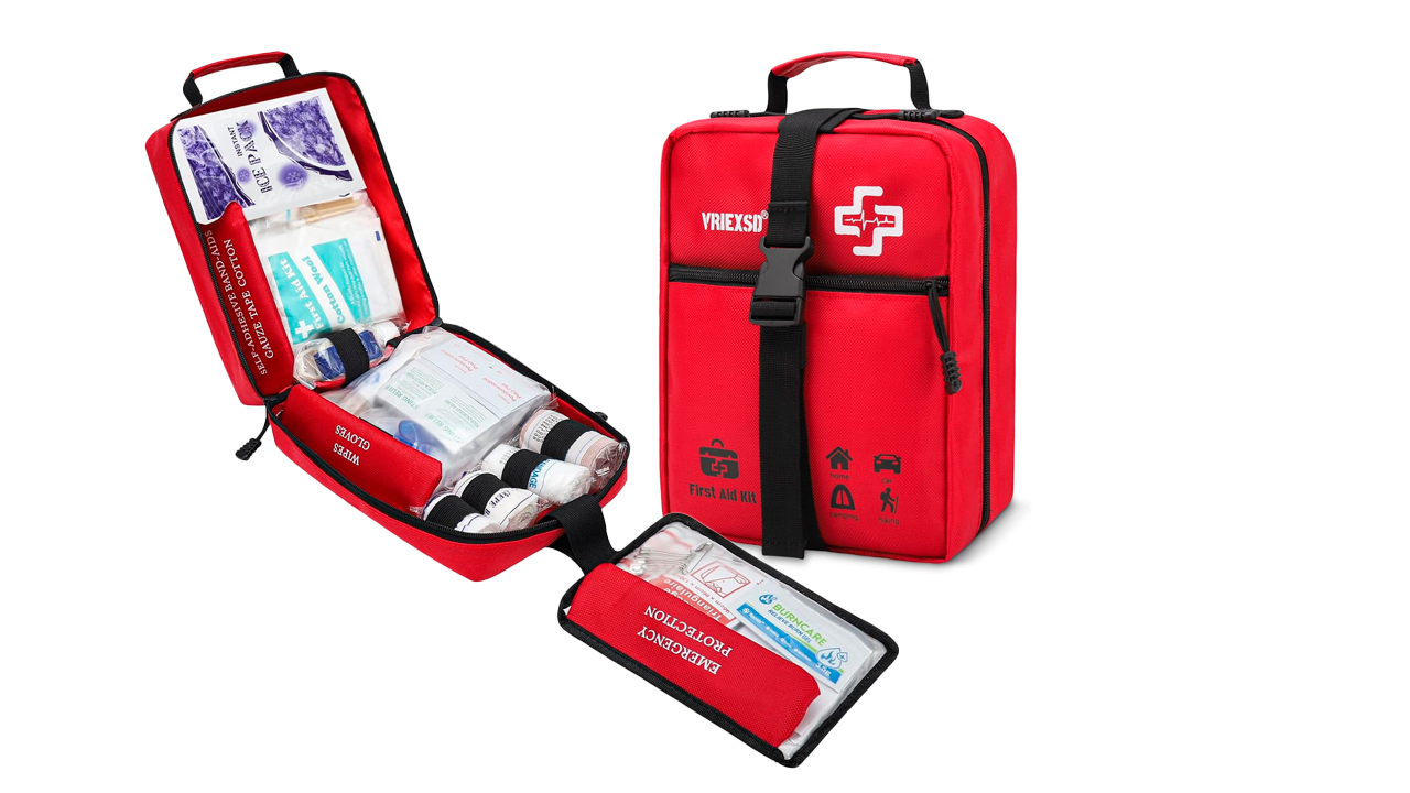 Botiquín de primeros auxilios Vriexsd de 400 piezas es ideal para el auto.