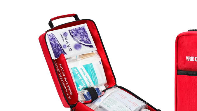 Botiquín de primeros auxilios Vriexsd de 400 piezas es ideal para el auto.