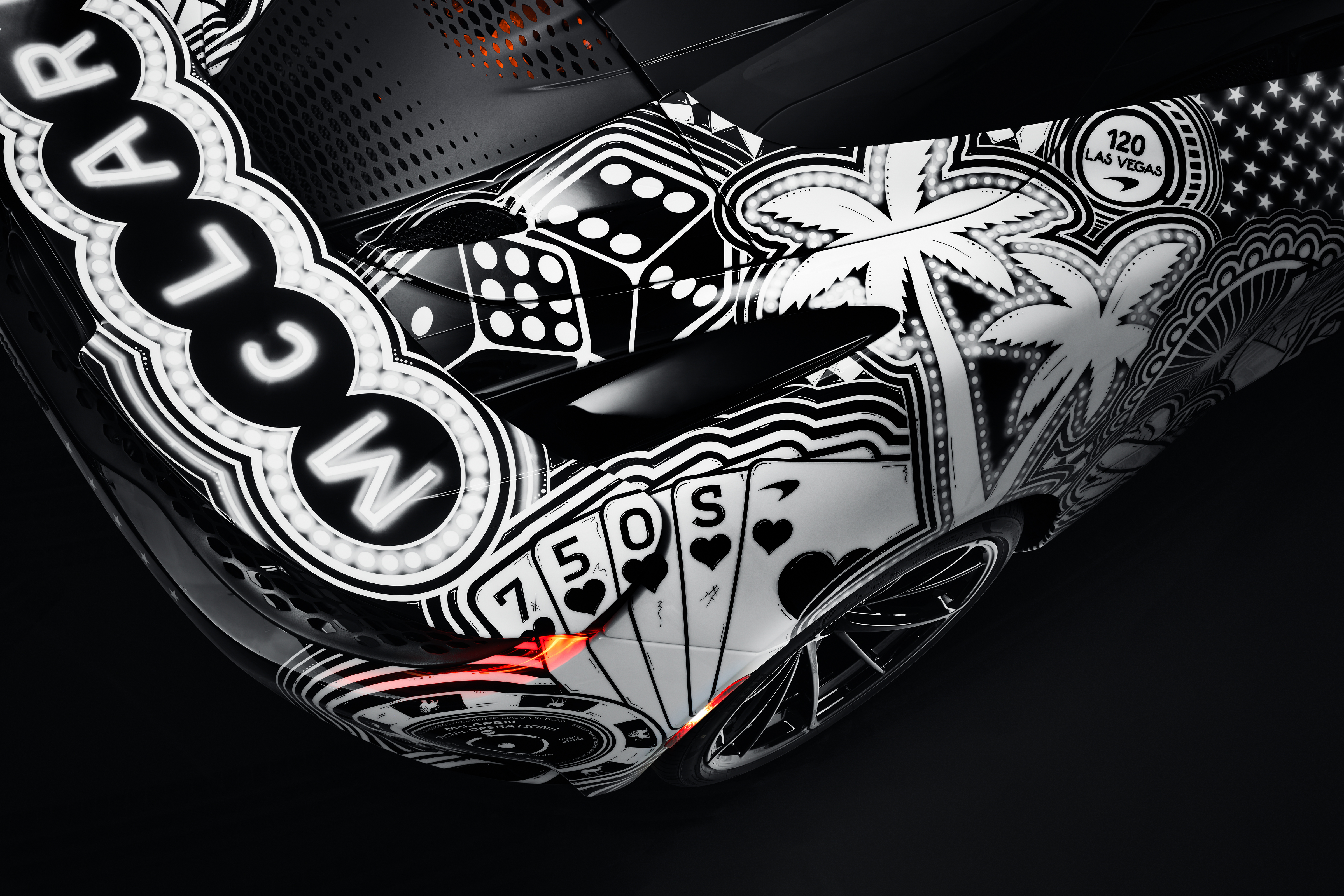 McLaren Project Viva 750S tiene elementos inspirados en Las Vegas.