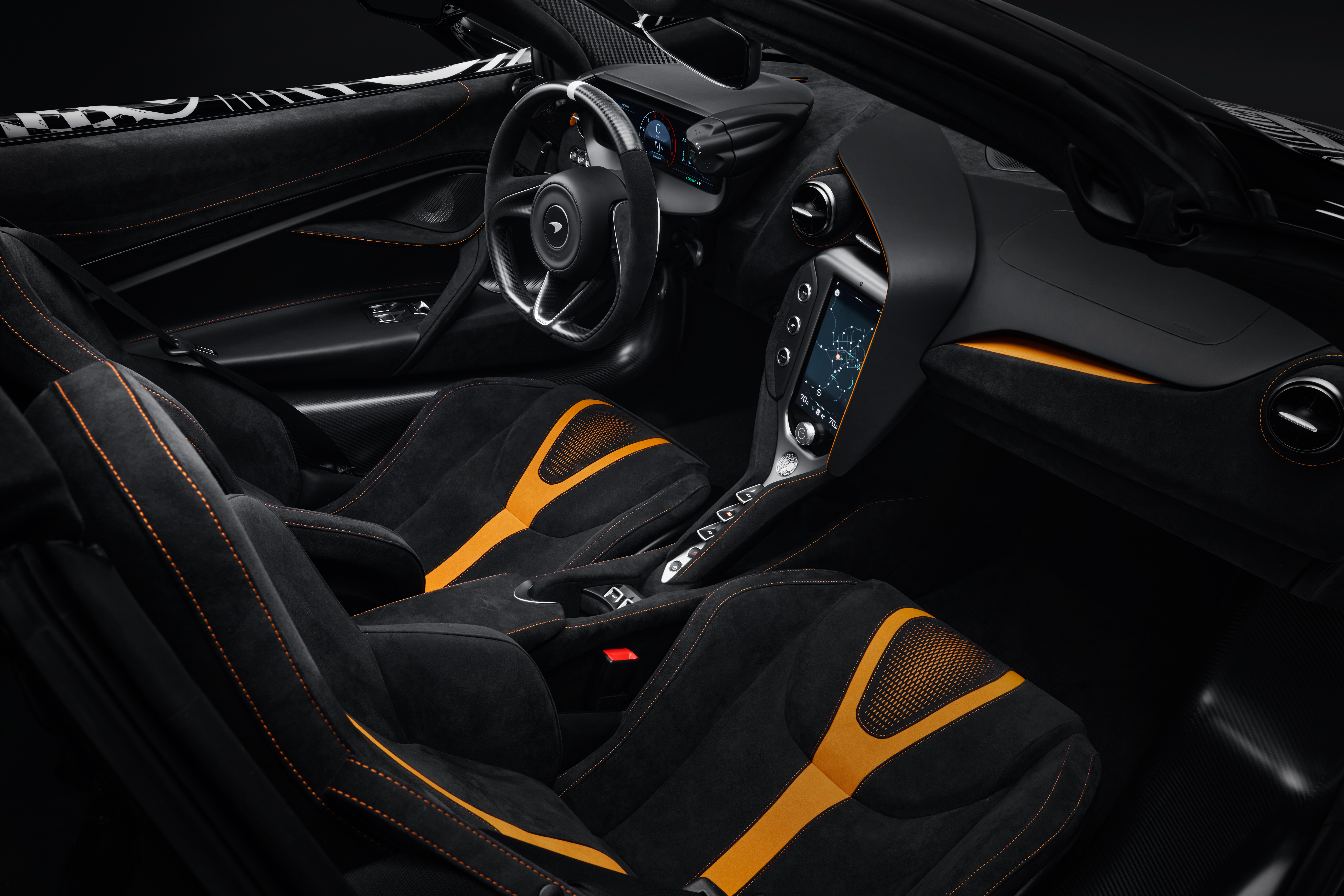 McLaren Project Viva 750S tiene un interior personalizado.