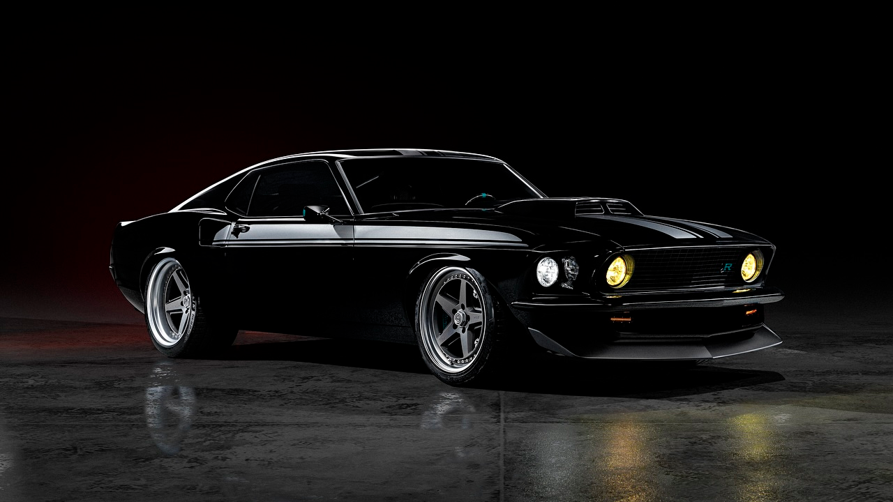 Ringbrothers Kingpin Mustang destaca su gran toma de aire.