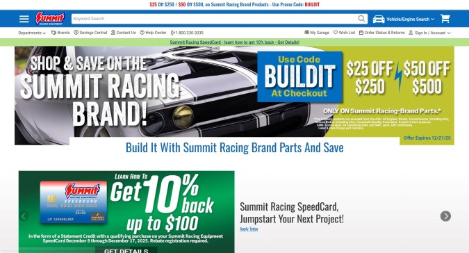 Web de SummitRacing.