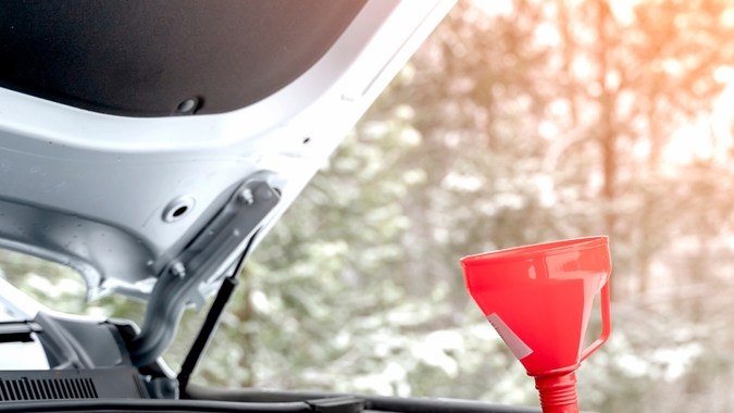 Lavadora de ventanilla de invierno. Foto de alta calidad