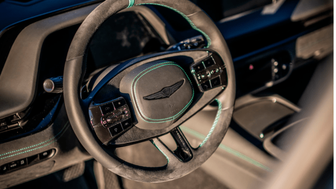 Genesis G90 Wingback Concept tiene un interior lujoso.