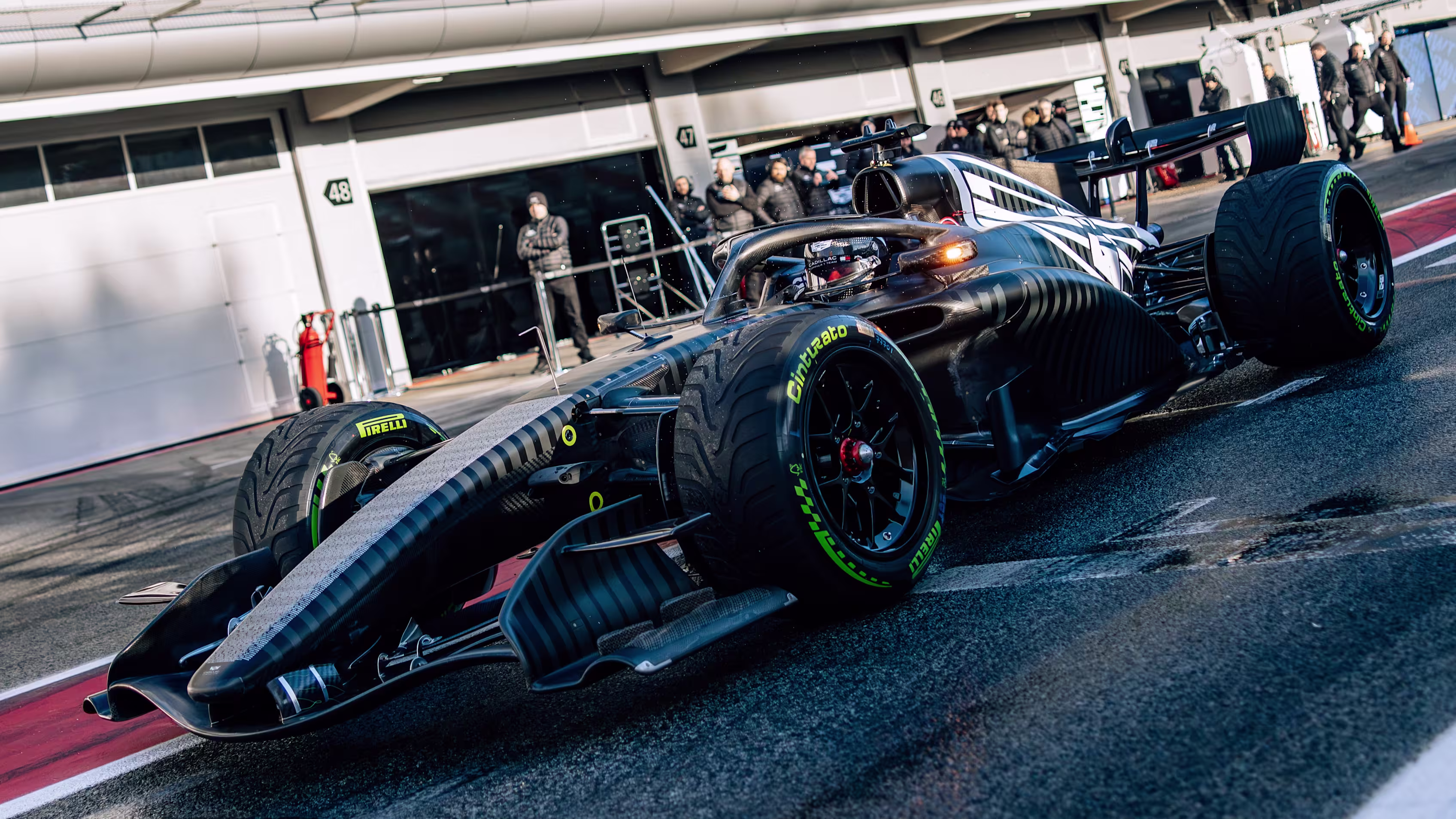 Debut de Cadillac F1 Team en los test de Barcelona 2026.