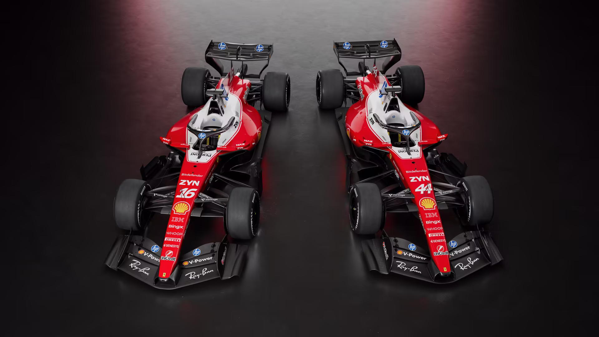 Ferrari F1 autos temporada 2026 múltiples vistas, diseño innovador para nueva era reglamento Fórmula 1.