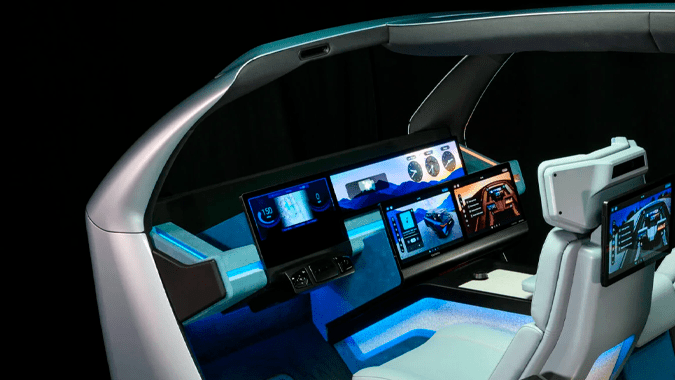 Garmin presentó Garmin Unified Cabin como el futuro de los autos.