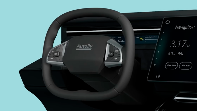 Volante plegable Autoliv estará disponible con Tenso Robocar.