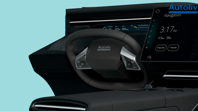 Volante plegable Autoliv busca revolucionar el mercado.