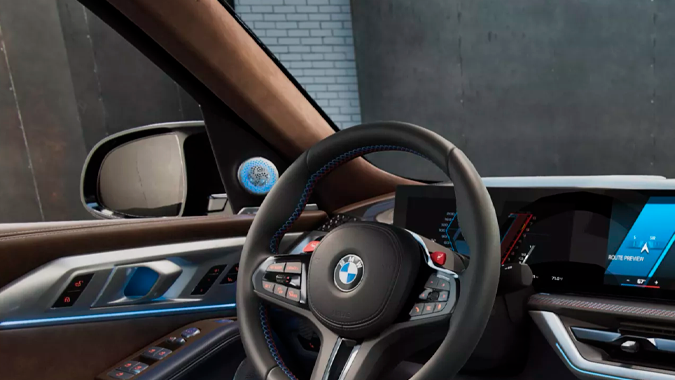 BMW XM Label 2026 tiene un interior cómodo.