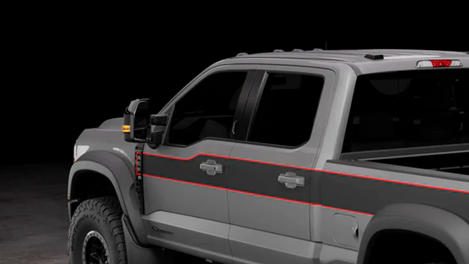 Kit todoterreno AEV FXL para Ford Super Duty la vuelve más monstruosa.