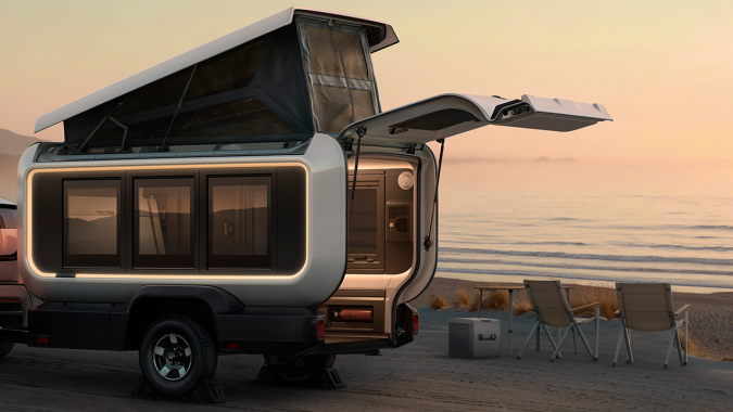 Honda Base Station Prototype tiene mucha luminosidad interior.