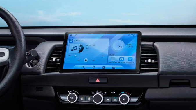 Honda Fit 2026 tiene nuevo sistema de infoentretenimiento.