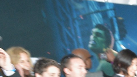 Robert Downey Jr en la premiere de Los Vengadores conduciendo el Acura NSX Roadster.