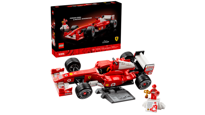 Lego Icons F1 F2004 estará a partir de marzo.