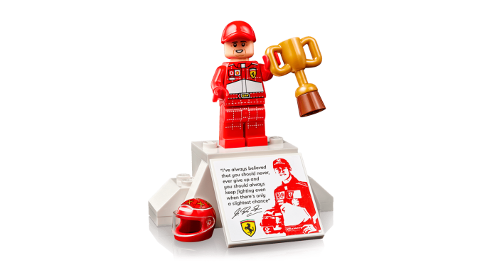 Lego Icons F1 F2004 es un homenaje a Michael Schumacher.