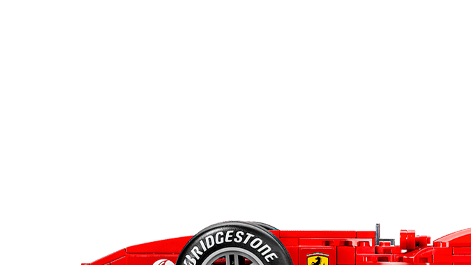 Lego Icons F1 F2004 tiene un diseño especial.